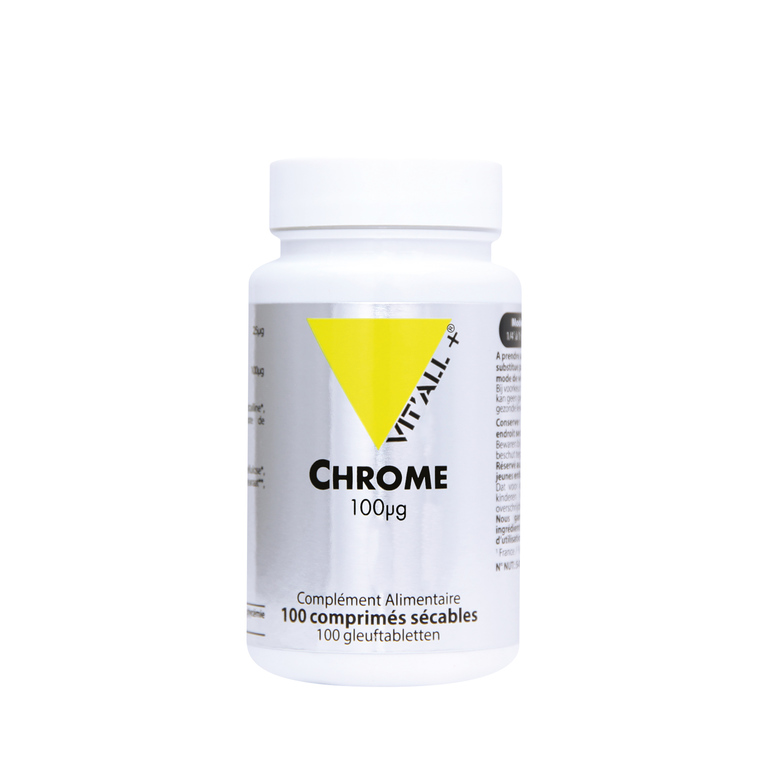 Chrome vit’all + en format de 100 comprimés