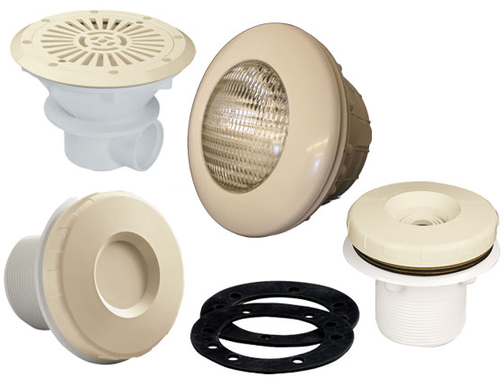Filtration piscine - Kit pièces à Sceller N°2 Beige