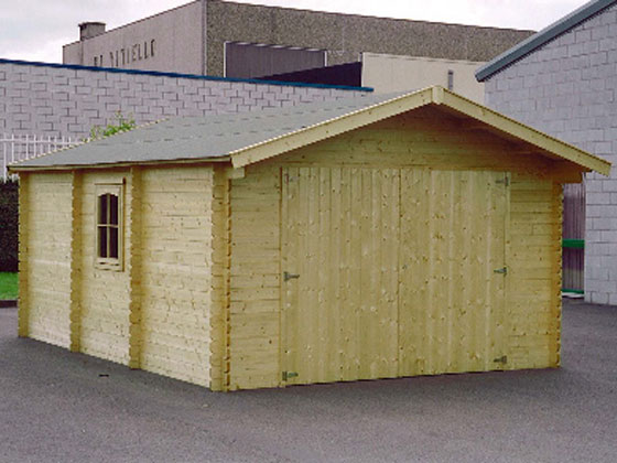 Garage bois - 24.14 m² - 4.03 x 5.99 x 2.66 m -28mm