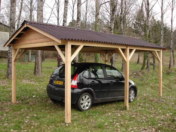 Garage Bois Limousin - 12.12 m² - 3.03 x 4.00 x 2.65 m
