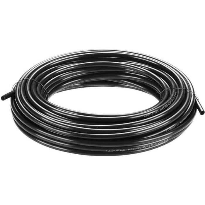 GARDENA Tuyau pour arrosage goutte-à-goutte 4.6mm – 15m Micro-Drip® – Résistant UV – Surface et sous terre – (1350-20)