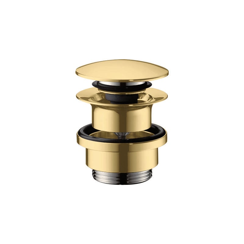 Hansgrohe - Bonde lavabo Push-open aspect doré poli