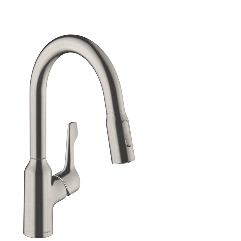 Mitigeur de cuisine acier mat HANSGROHE Focus m43 180