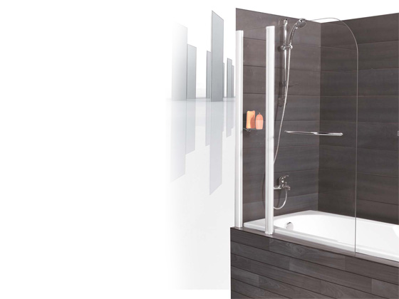 Pare Baignoire Caïman XXL 2 volets - 110 x 141 cm