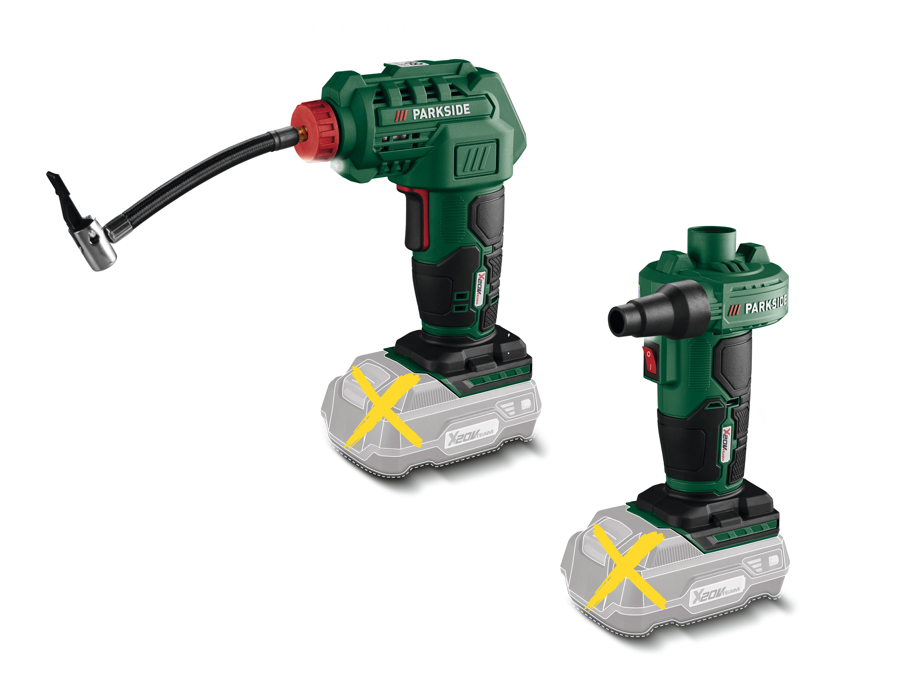 PARKSIDE® Compresseur/pompe à air sans fil PAK 20-Li B2, 20 V