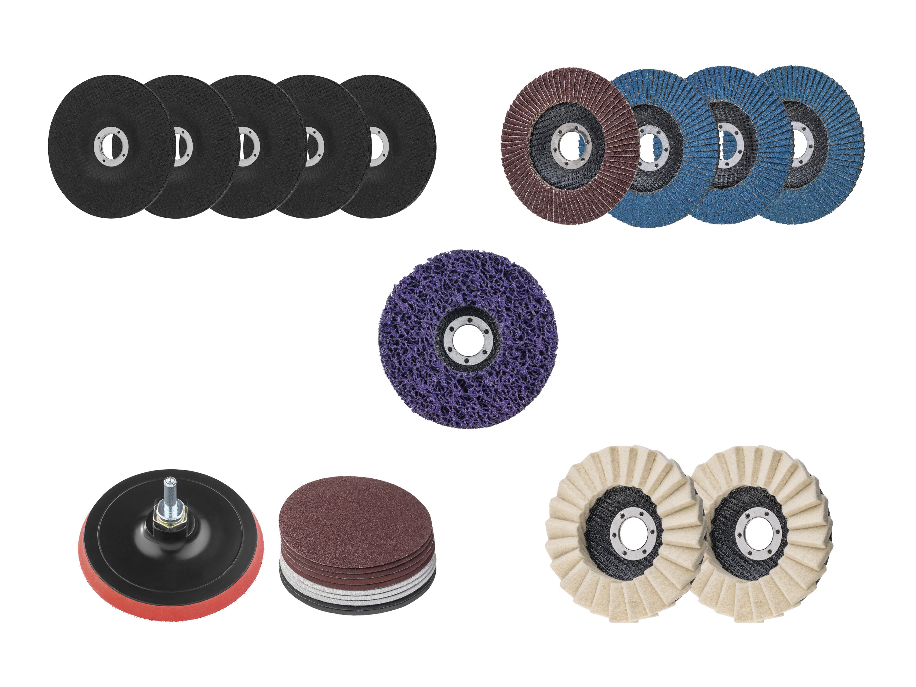 PARKSIDE® Set de disques pour meuleuses d'angle, Ø 125 mm