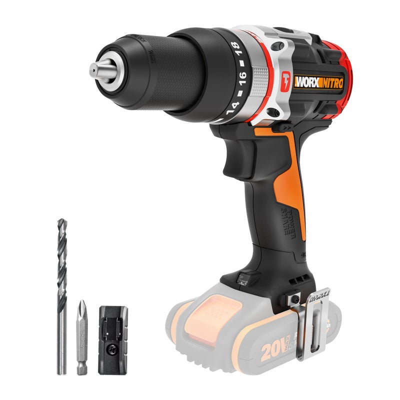 Perceuse à percussion sans fil WORX, 20 V, sans batterie