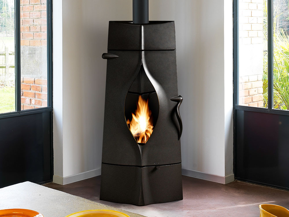 Poêle à bois en fonte Oracle - Anthracite