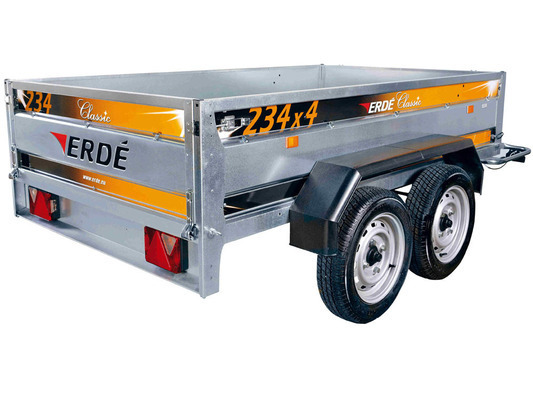 Remorque utilitaire 234x4 - 231 x 135 x 45 cm