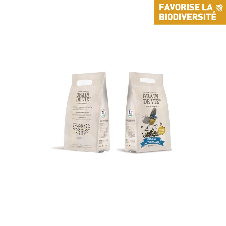 Sac de tournesol pour oiseaux Grain de Vie - 1,8 kg