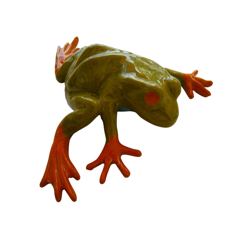 Statue de jardin grenouille rainette H 21 cm
