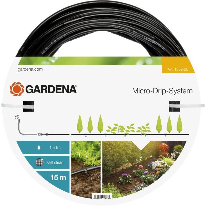 Tuyau GARDENA - Goutteurs intégrés de surface 4,6 mm (3/16″) – (1362-20)