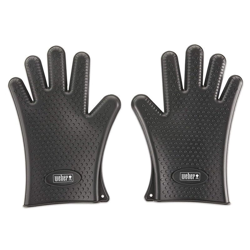 Weber - Gants en silicone pour barbecue - Noir