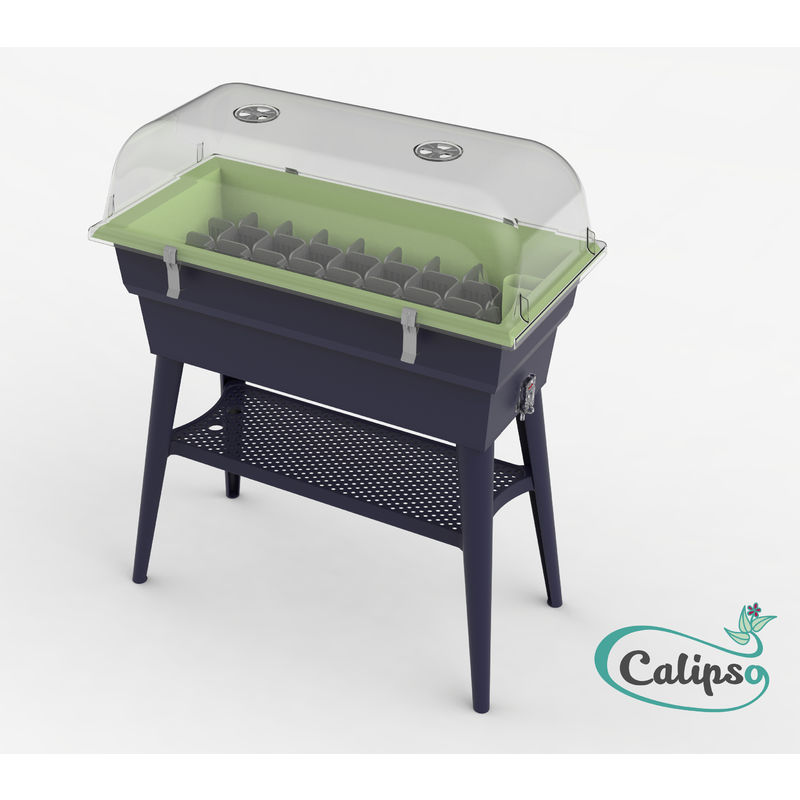 Jardinière Calipso COMBI 40L (Coloris : gris/titeull) - CALIPSO/MVINDUSTRIE