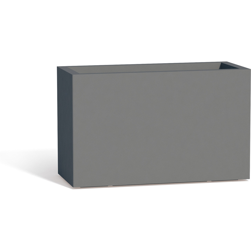 Jardinière Flowerpot en résine Rectangulaire 80X35 CM Gris - TKM Jardinière Flowerpot en résine Rectangulaire 80X35 CM Gris - TKM