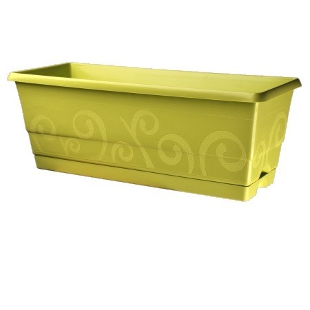 Lot de 2 Jardinières vert lime - Volutes