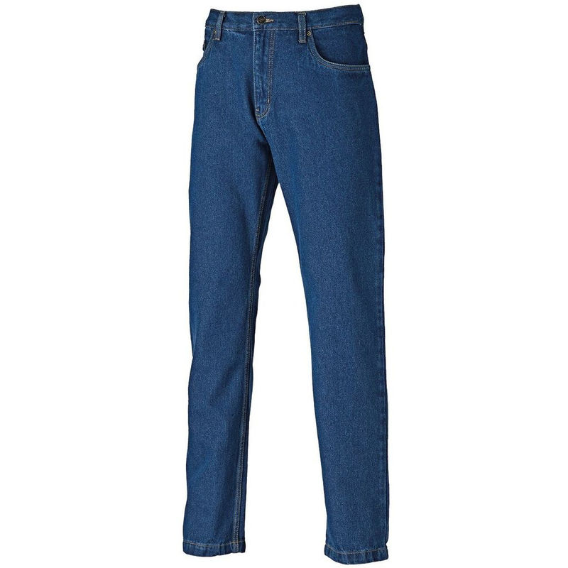 Jean de travail Dickies délavé Bleu 42