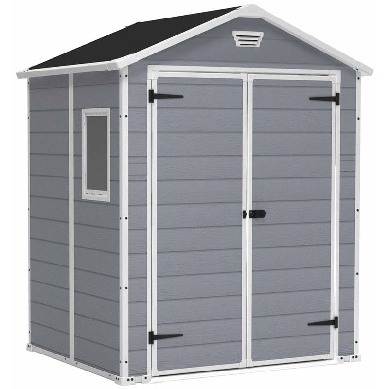 Keter Abri de stockage jardin Manor 6x5 DD Gris 204496 Keter Abri de stockage jardin Manor 6x5 DD Gris 204496