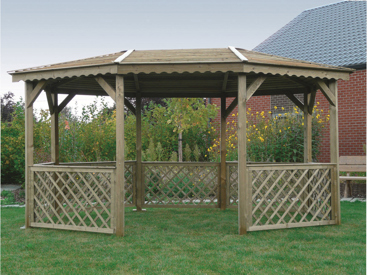 Kiosque bois - 4.45 x 3.40 m