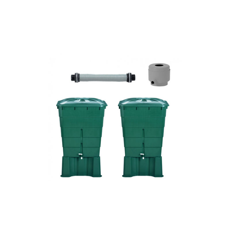 Kit 2 cuves 300 L rectangulaires vertes - GARANTIA