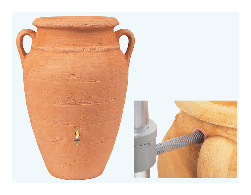 Récupérateur eau de pluie Amphore Antik 360L GARANTIA Terracotta