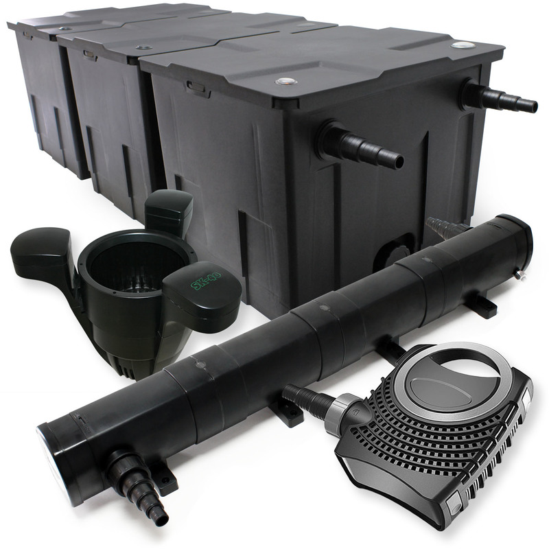 Kit de Filtration 90000l UVC 72W 80W Pompe éco Ecumeur - WILTEC Kit de Filtration 90000l UVC 72W 80W Pompe éco Ecumeur - WILTEC