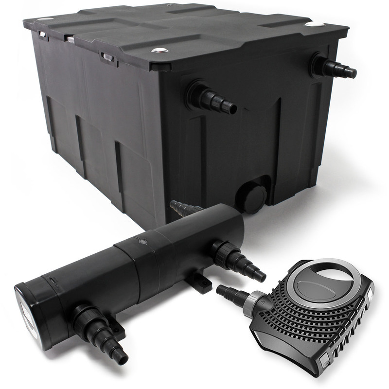 Kit de Filtration 51 Filtre 60000l UVC 18W 80W Pompe éco - WILTEC Kit de Filtration 51 Filtre 60000l UVC 18W 80W Pompe éco - WILTEC