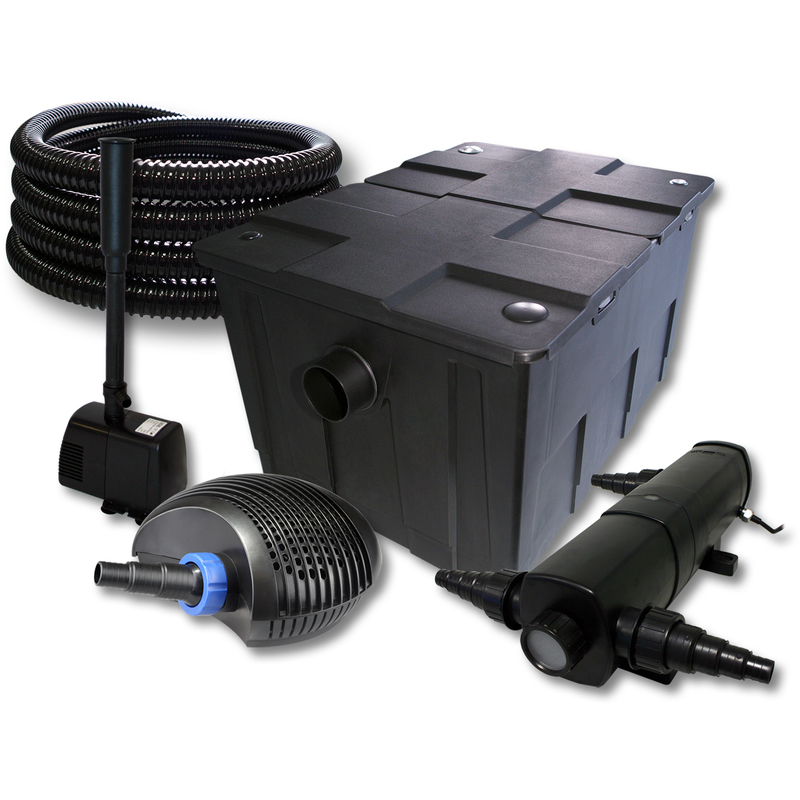 Kit de filtration bassin 60000l 18W UVC 40W éco Pompe Tuyau Fontaine - WILTEC Kit de filtration bassin 60000l 18W UVC 40W éco Pompe Tuyau Fontaine - WILTEC