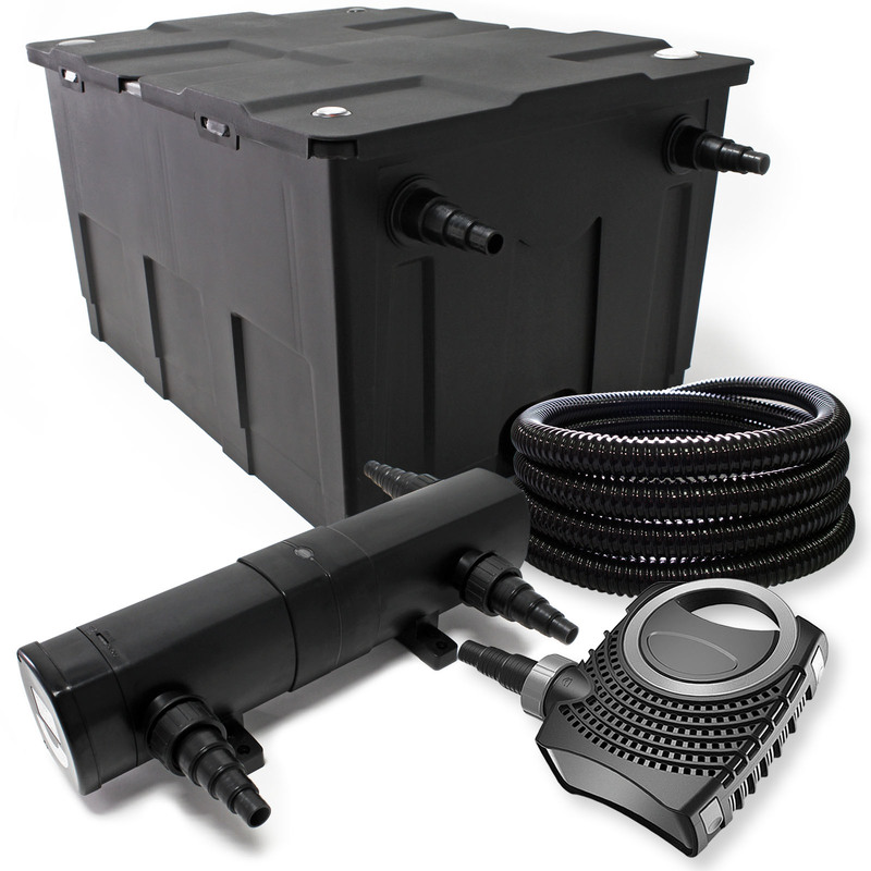 Kit de filtration de bassin 60000l Stérilisateur UVC 36W Pompe Tuyau - WILTEC Kit de filtration de bassin 60000l Stérilisateur UVC 36W Pompe Tuyau - WILTEC