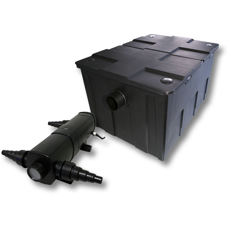 Kit de Filtration de Bassin Bio Filtre 60000l et Stérilisateur UVC 24W - WILTEC Kit de Filtration de Bassin Bio Filtre 60000l et Stérilisateur UVC 24W - WILTEC