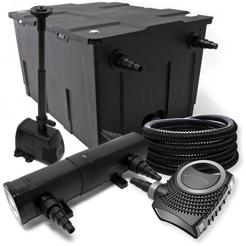 Kit de filtration de bassin Bio Filtre 60000l UVC 24W Fontaine - WILTEC Kit de filtration de bassin Bio Filtre 60000l UVC 24W Fontaine - WILTEC