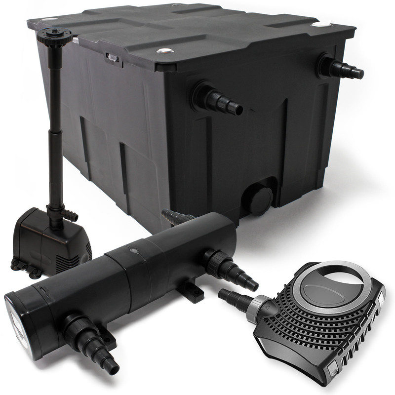 Kit de Filtration Filtre 60000l 80W Pompe UVC 36W Fontaine - WILTEC Kit de Filtration Filtre 60000l 80W Pompe UVC 36W Fontaine - WILTEC