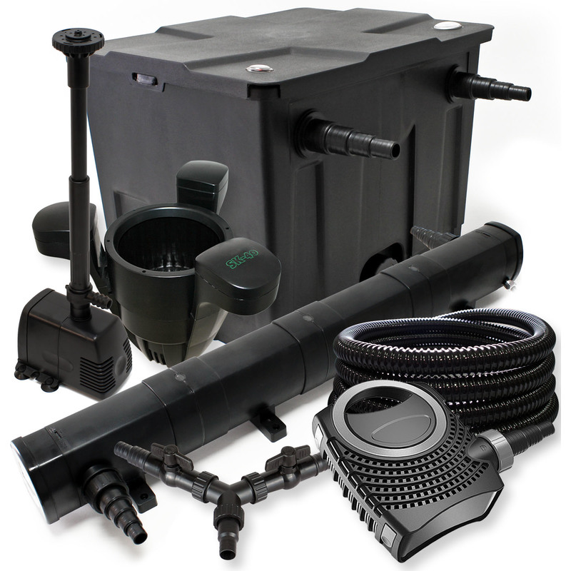 Kit filtration bassin 12000l 72W UVC NEO8000 Tuyau Skimmer Fontaine - WILTEC