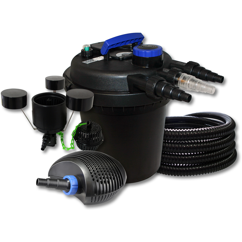 Kit filtration bassin à pression 6000l 11W UVC 40W Pompe Tuyau Skimmer - WILTEC Kit filtration bassin à pression 6000l 11W UVC 40W Pompe Tuyau Skimmer - WILTEC
