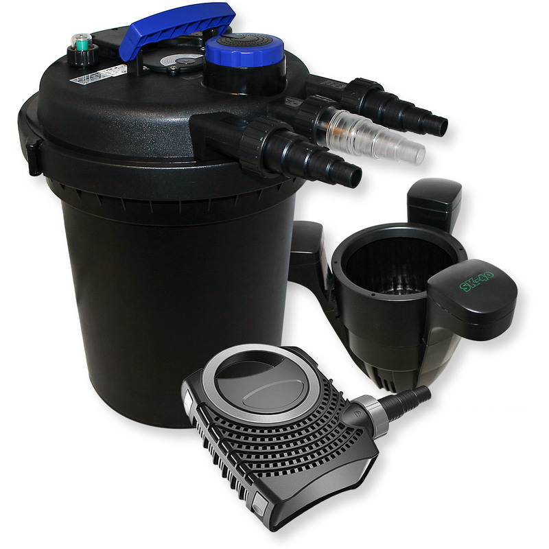 Kit de Filtration à pression 6000l UVC 11W Pompe Ecumeur - WILTEC