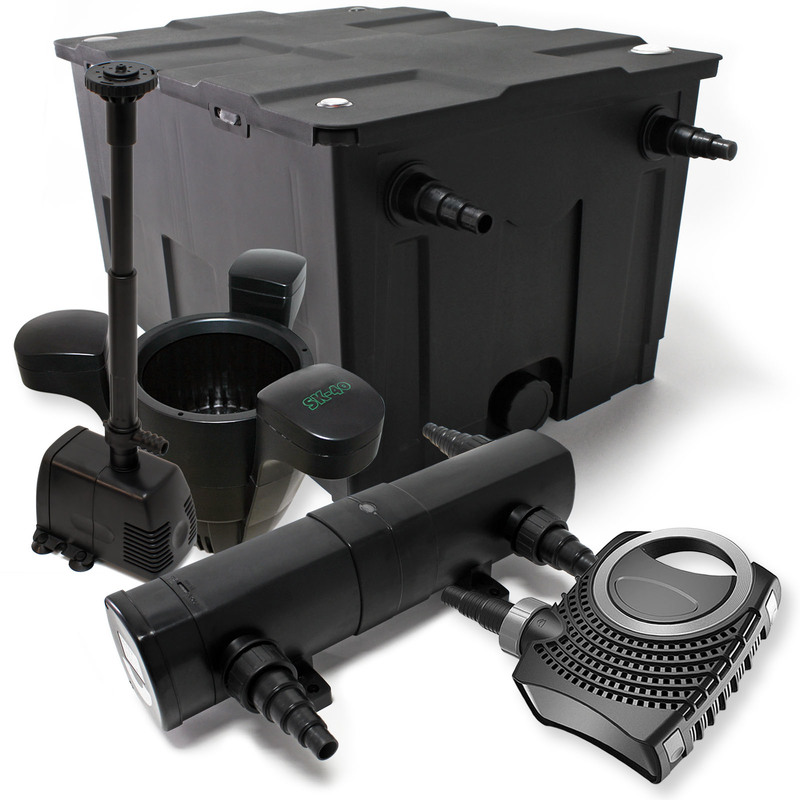 Kit de Filtration Filtre 60000l UVC 24W Pompe éco Fontaine Ecumeur - WILTEC Kit de Filtration Filtre 60000l UVC 24W Pompe éco Fontaine Ecumeur - WILTEC