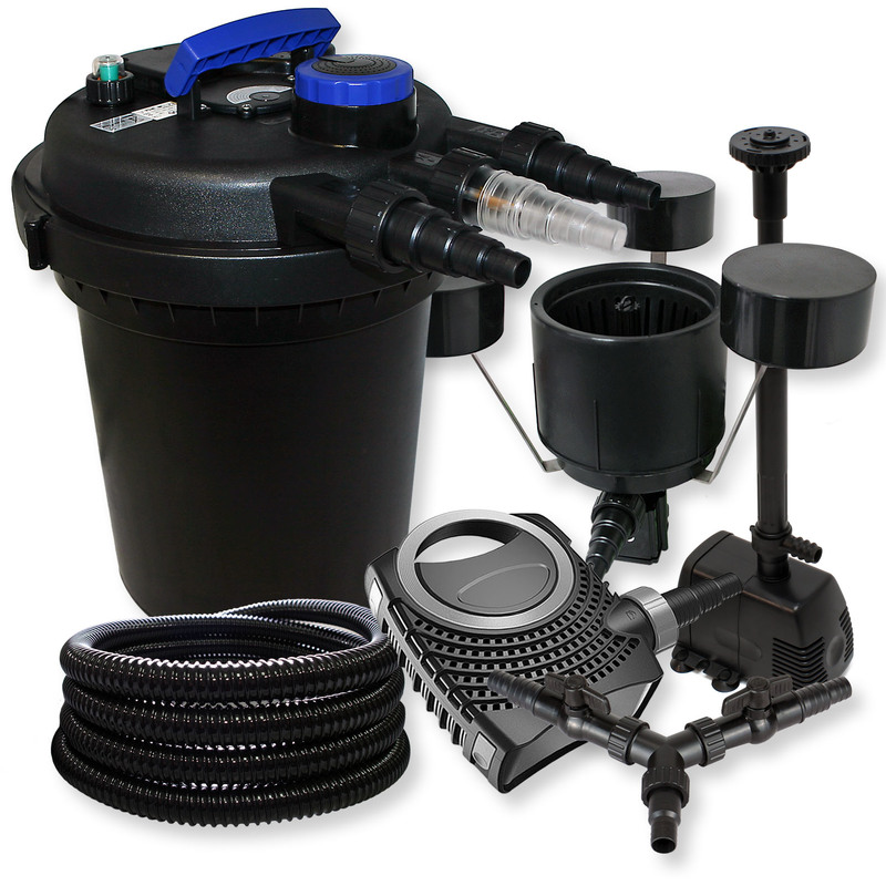 Kit filtration bassin 10000l 11W UVC NEO10000 Tuyau Skimmer Fontaine - WILTEC