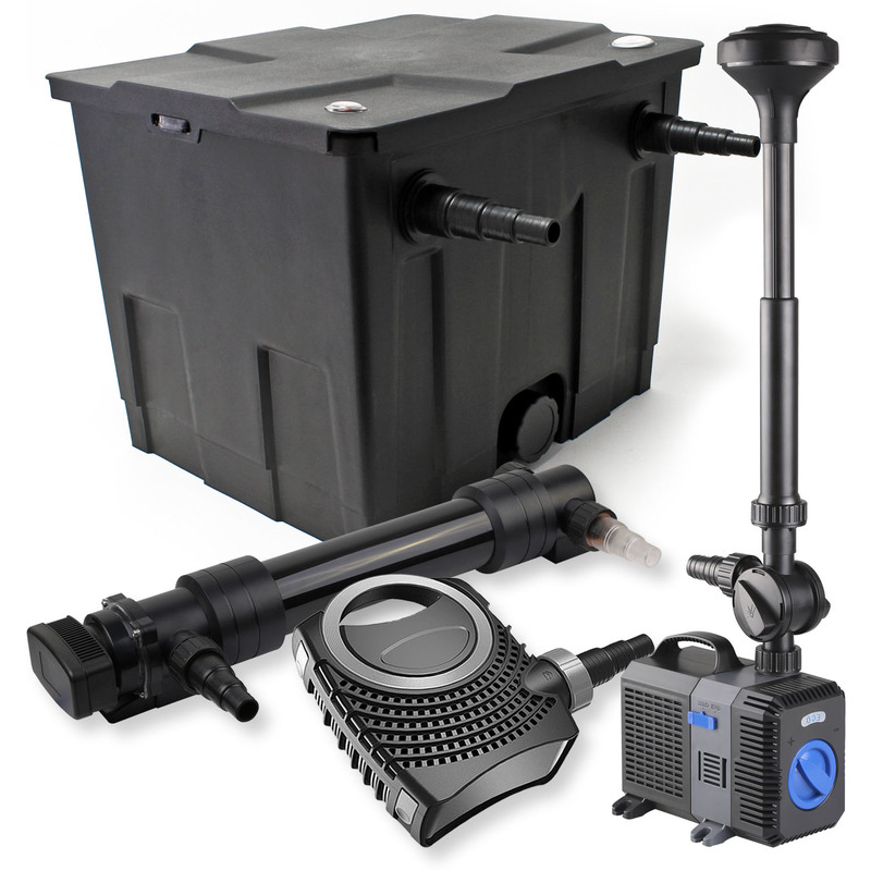Kit filtration bassin 12000l 36W UVC NEO10000 80W Pompe Fontaine - WILTEC Kit filtration bassin 12000l 36W UVC NEO10000 80W Pompe Fontaine - WILTEC