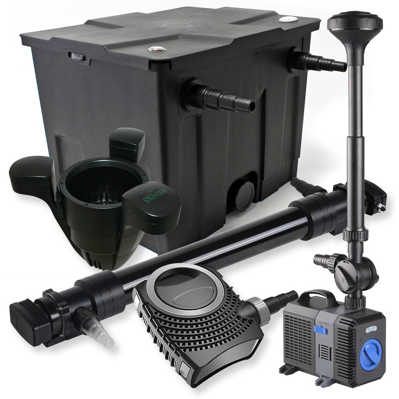 Kit filtration bassin 12000l 72W UVC NEO10000 80W Pompe Fontaine Skimmer - WILTEC Kit filtration bassin 12000l 72W UVC NEO10000 80W Pompe Fontaine Skimmer - WILTEC