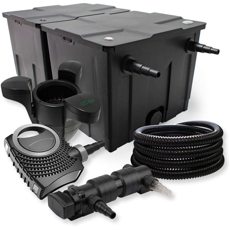 Kit filtration de bassin 60000l 18W UVC NEO8000 70W Pompe Tuyau Skimmer - WILTEC Kit filtration de bassin 60000l 18W UVC NEO8000 70W Pompe Tuyau Skimmer - WILTEC