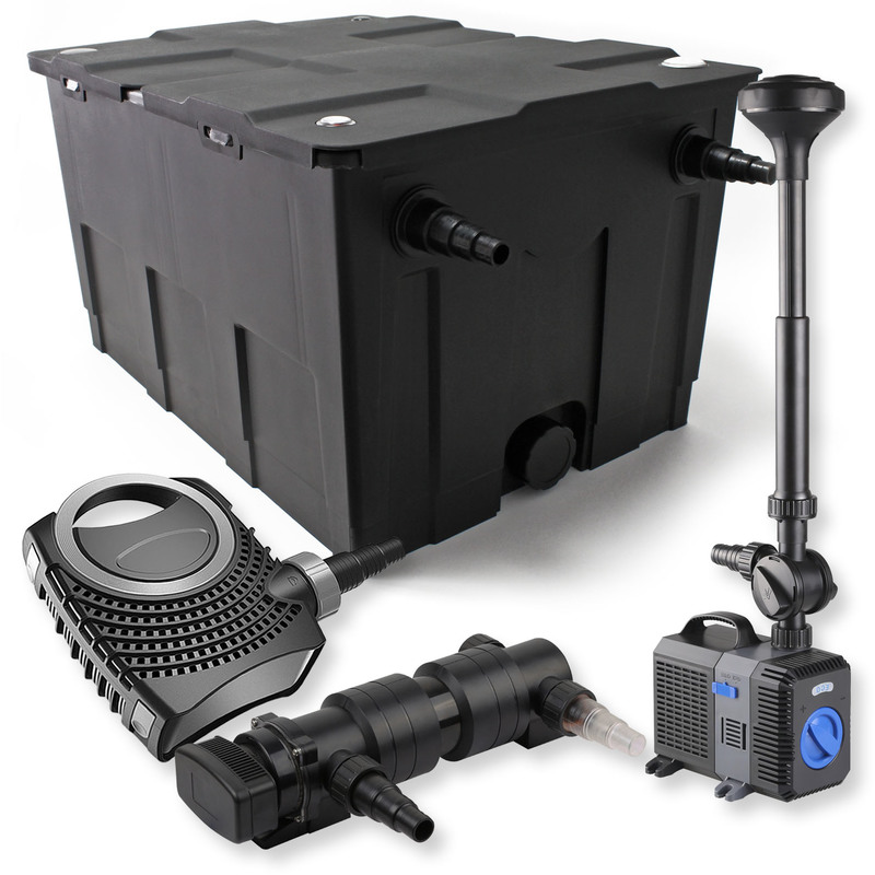 Kit filtration de bassin 60000l 24W UVC NEO8000 70W Pompe Fontaine - WILTEC