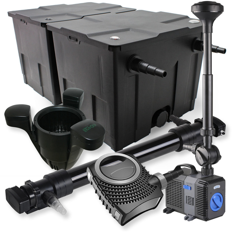 Kit filtration bassin 60000l 72W UVC NEO10000 80W Pompe Fontaine Skimmer - WILTEC Kit filtration bassin 60000l 72W UVC NEO10000 80W Pompe Fontaine Skimmer - WILTEC