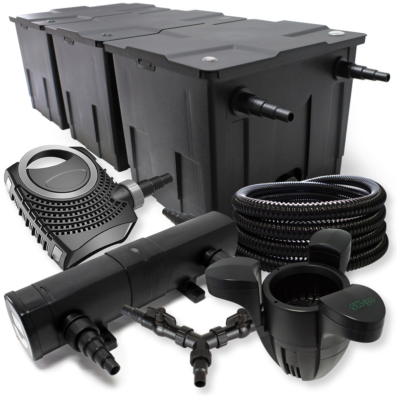 Kit filtration bassin 90000l 18W UVC NEO8000 70W Pompe Tuyau Skimmer - WILTEC Kit filtration bassin 90000l 18W UVC NEO8000 70W Pompe Tuyau Skimmer - WILTEC