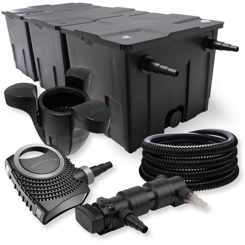 Kit filtration de bassin 90000l 18W UVC NEO8000 70W Pompe Tuyau Skimmer - WILTEC Kit filtration de bassin 90000l 18W UVC NEO8000 70W Pompe Tuyau Skimmer - WILTEC