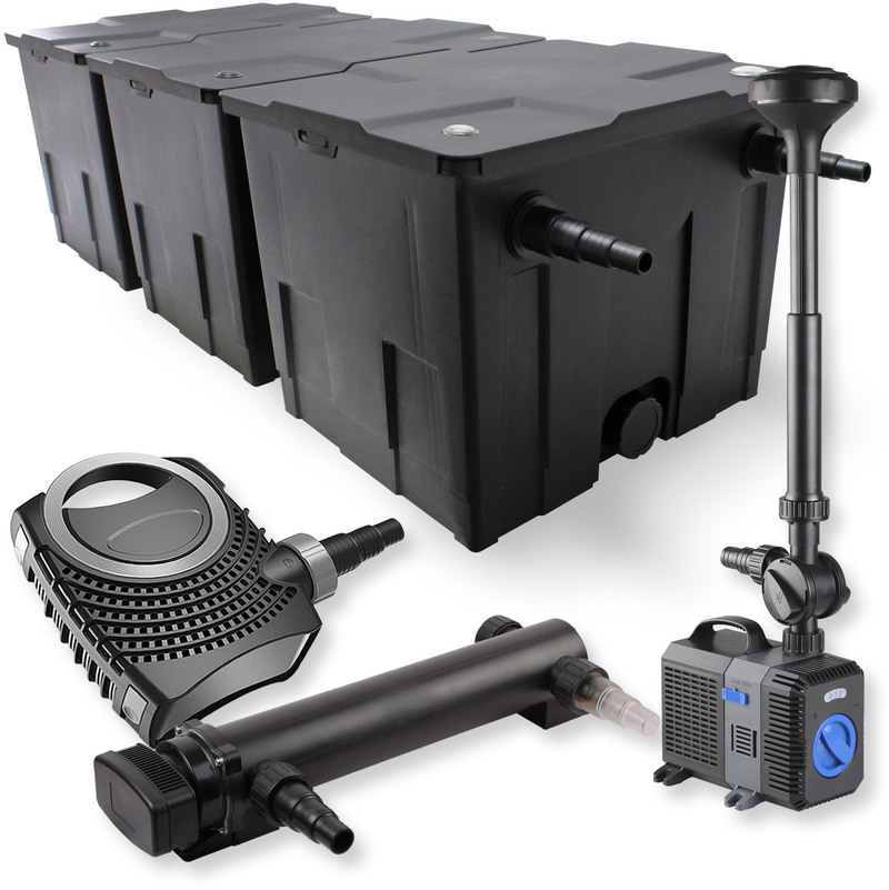 Kit filtration de bassin 90000l 24W UVC NEO7000 50W Pompe Fontaine - WILTEC