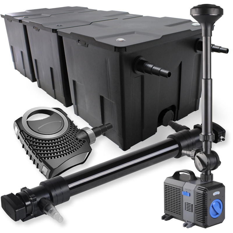 Kit filtration bassin 90000l 72W UVC NEO10000 80W Pompe Fontaine - WILTEC Kit filtration bassin 90000l 72W UVC NEO10000 80W Pompe Fontaine - WILTEC