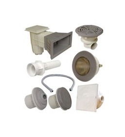 Kit n°1 pièces à sceller grises pour piscine liner - ASTRALPOOL