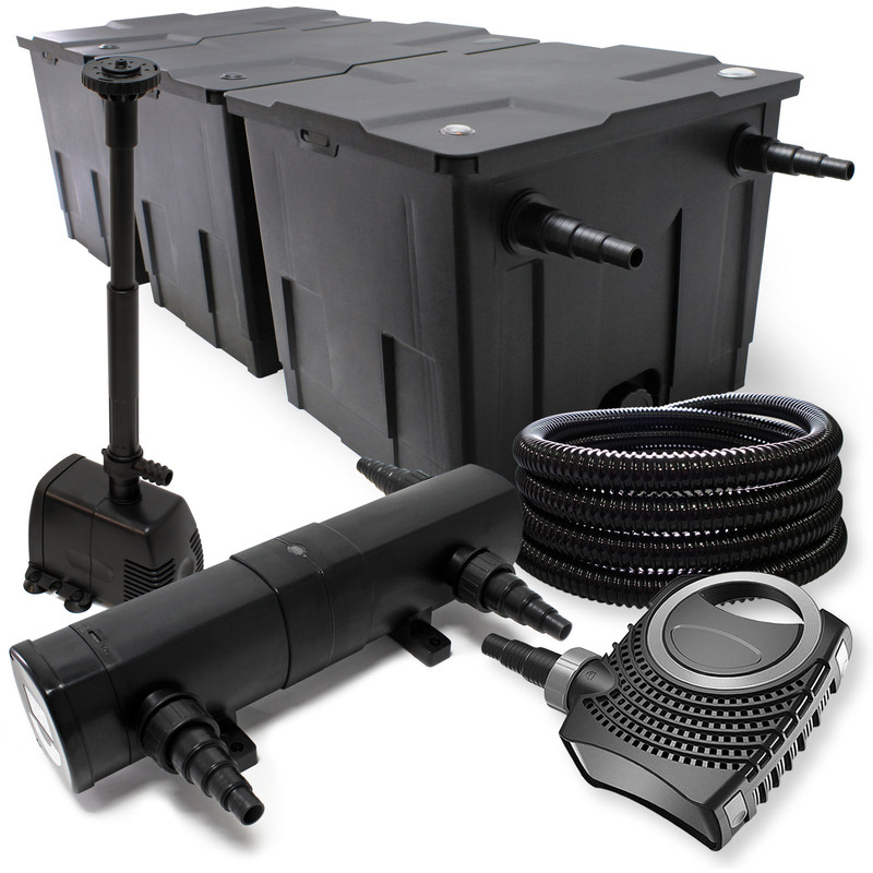 Kit:Filtration de Bassin 90000l 36W UV Stérilisateur Pompe Fontaine - WILTEC