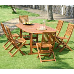 Salon de jardin Libeccio 1 table 150 200cm et 6 chaises