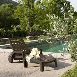 Lot de 2 bains de soleil BORA bronze